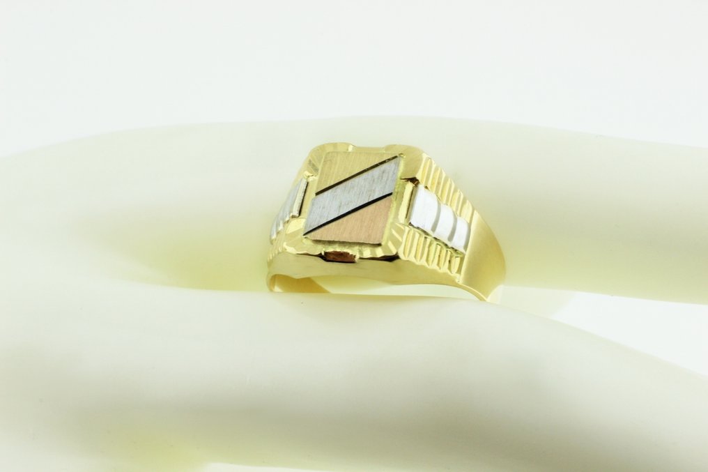 Δαχτυλίδι - 18 καράτια Κίτρινο χρυσό, Λευκός χρυσός, Ροζ χρυσό #4.3
