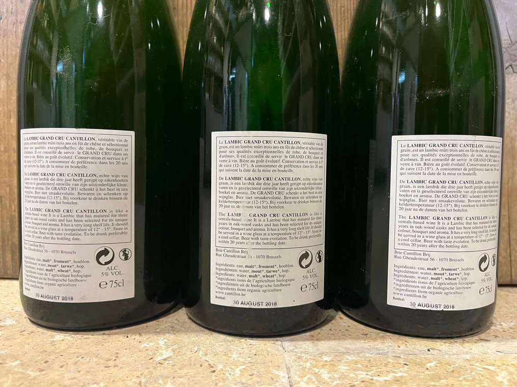 Cantillon - 格兰·格鲁·布鲁克塞拉 2018 - 75厘升 -  3 瓶  #4.3