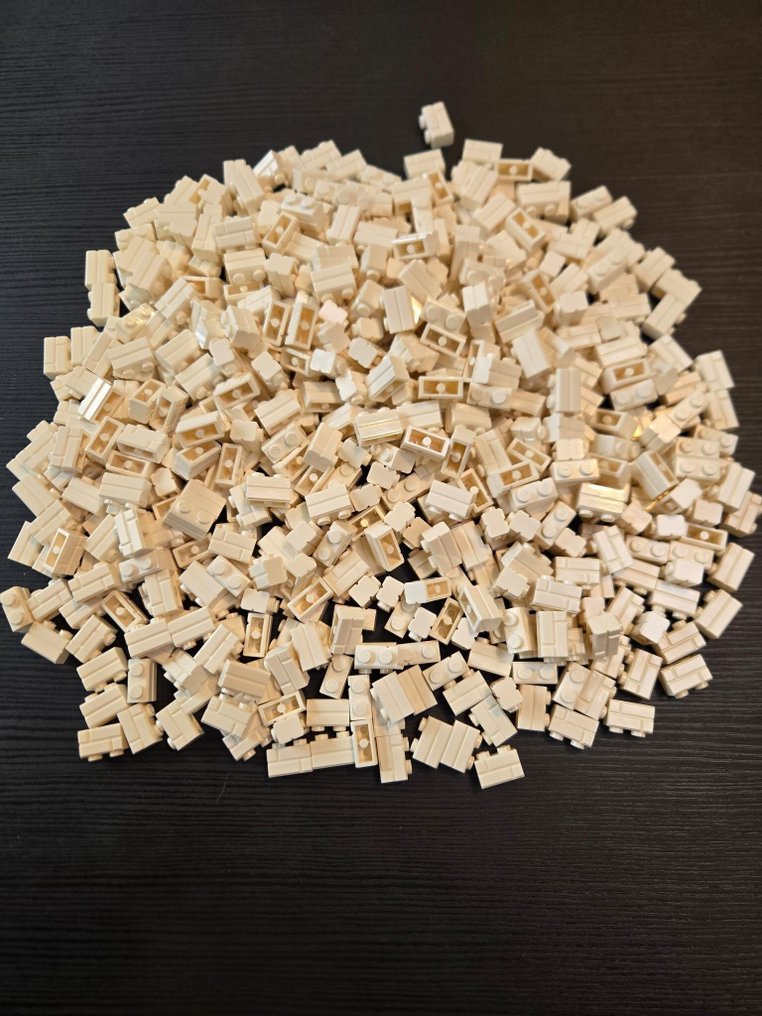 LEGO - 玩具 New Brick Modified 1 x 2 with Masonry Profile White 500pcs #1.0