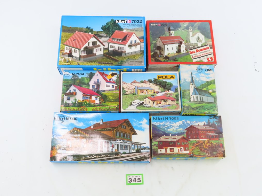 Kibri N - 223/7003/-10/-22/-104/-150/-410 - Modellbahnbausätze (7) - 7 Bouwdozen #2.1