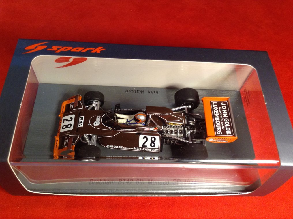 Spark 1:43 - 模型赛车 - ref. #S4785 Brabham Ford BT42 "John Goldie" F.1 6° Monaco GP 1974 #28 John Watson - 优质，几乎全新，如今难得一见。 #1.0