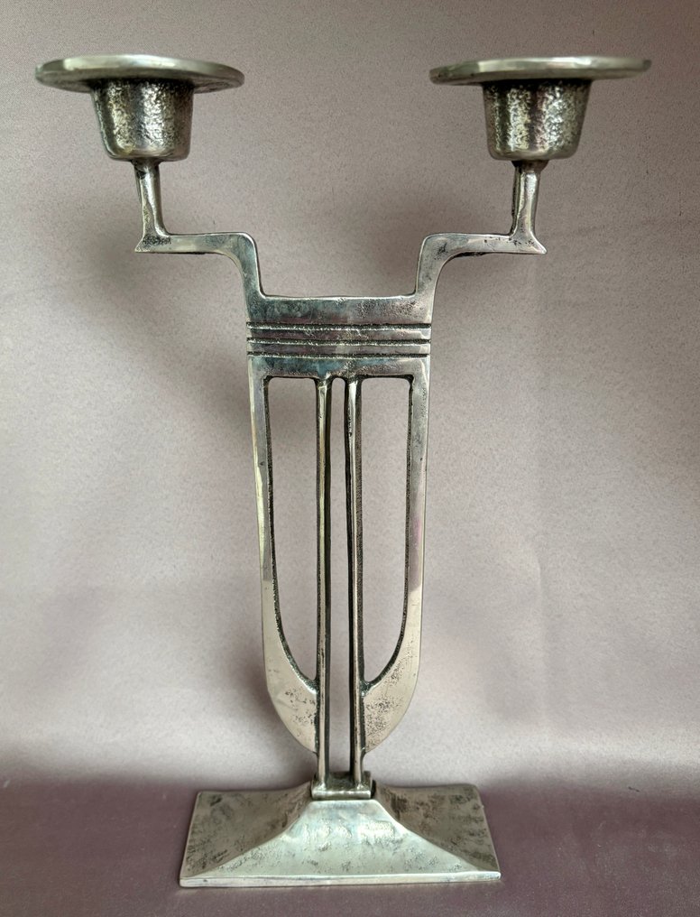 Candelabro (2) - Metallo - Vintage brutalist #1.0