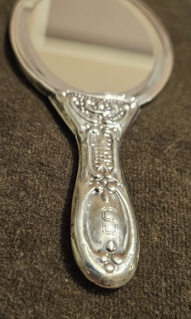Specchio a mano - .800 argento - Specchio da mano d'argento #2.1