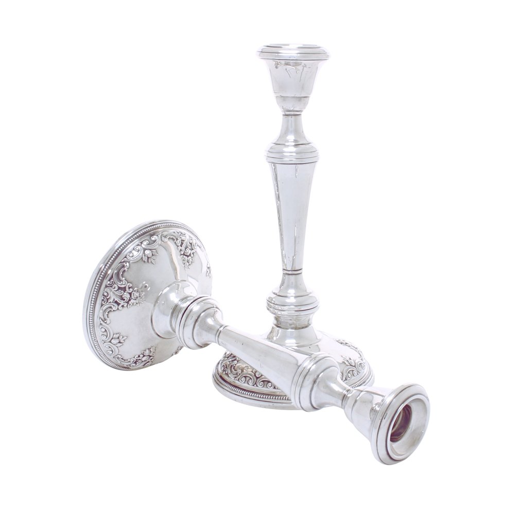 燭台 (2) - .925 銀 - 银烛台 Wallac #1.0