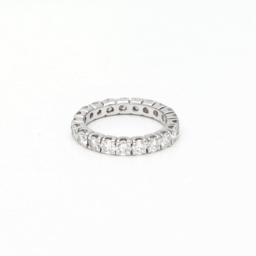 戒指 - 18K包金 白金 -  2.31ct. tw. 钻石 (天然)  #1.0