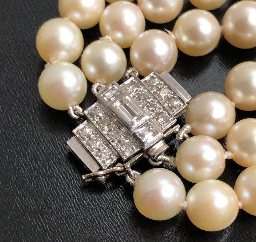 χωρίς τιμή ασφαλείας - Κολιέ - 18 καράτια Λευκός χρυσός, Πλατίνα -  0.58ct. tw. Διαμάντι (Φυσικό)  - Διαμάντι - Μήκος 45 εκ έως 50 εκ #3.2