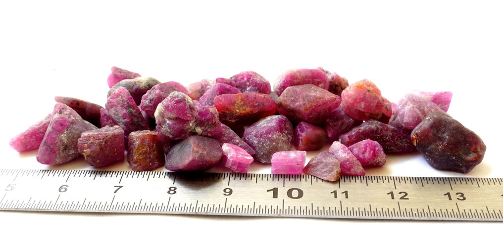 Robijn 198 carats ruwe robijnkristallen, onbewerkt.- 39.14 g #2.1