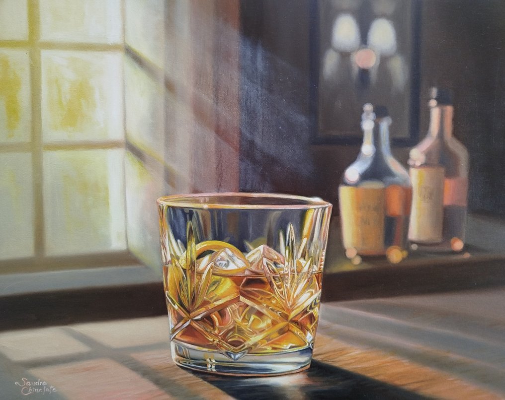 Sandra Chinelate - Bicchiere di whisky #1.0