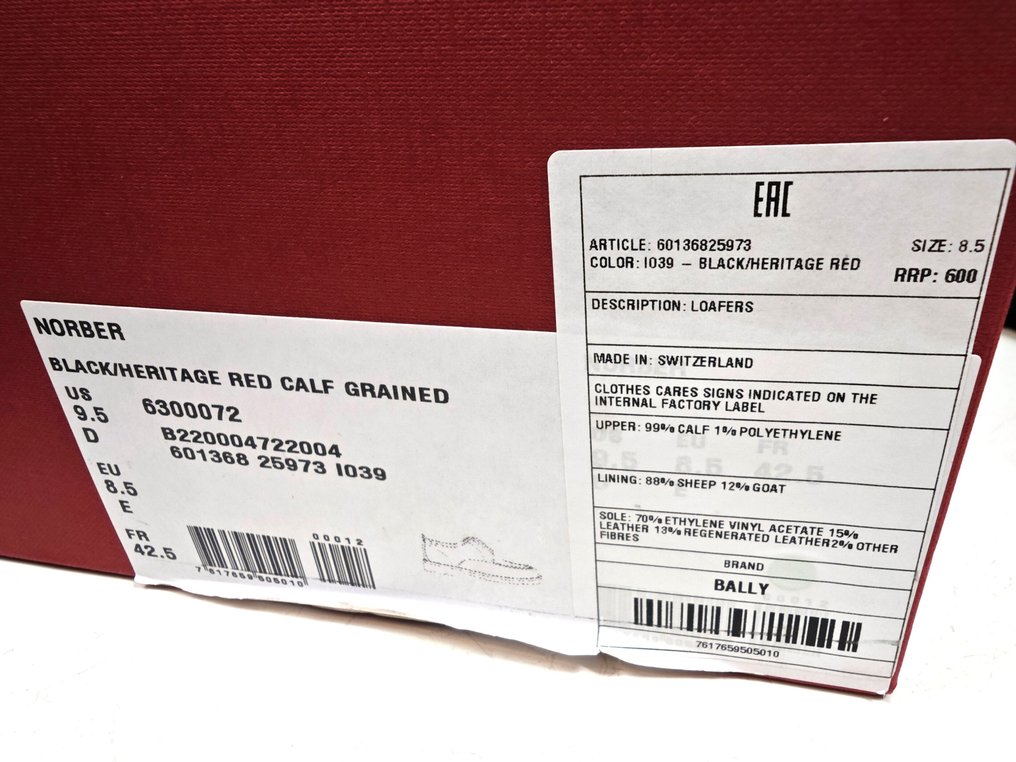 Bally - NEW - Calf Leather - Παπούτσια με κορδόνια - Mέγεθος: EU 42.5 #2.1