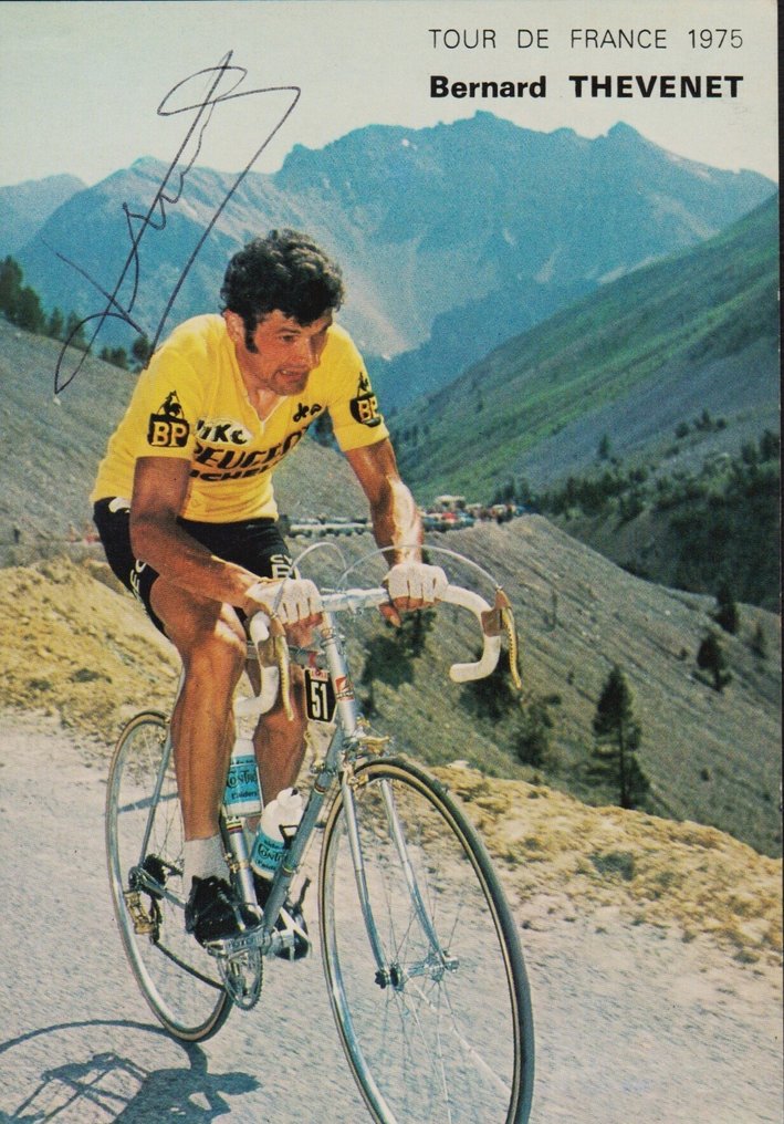 環法單車賽 - Bernard Thevenet - 1975 - 签名卡片  #1.0