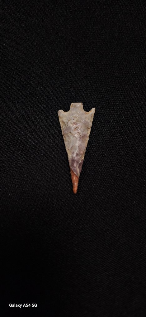 新石器时代 燧石 新石器时代彩色燧石箭头，约公元前6000年，非洲私人考古收藏 - 36 mm  (没有保留价) #4.3