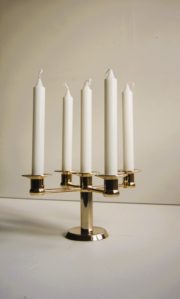 Altecco - Κηροπήγιο - Ορείχαλκος - Επιχρύσωση 24 καρατίων. #1.0