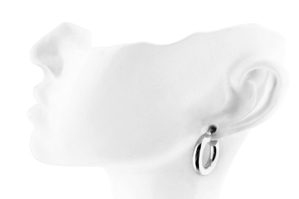 Pendientes de aro - 18 quilates Oro blanco #2.1