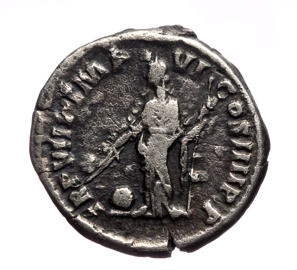 Romarriket. Commodus (AD 177-192). Denarius Standing Providentia (Ingen mindstepris) #1.0