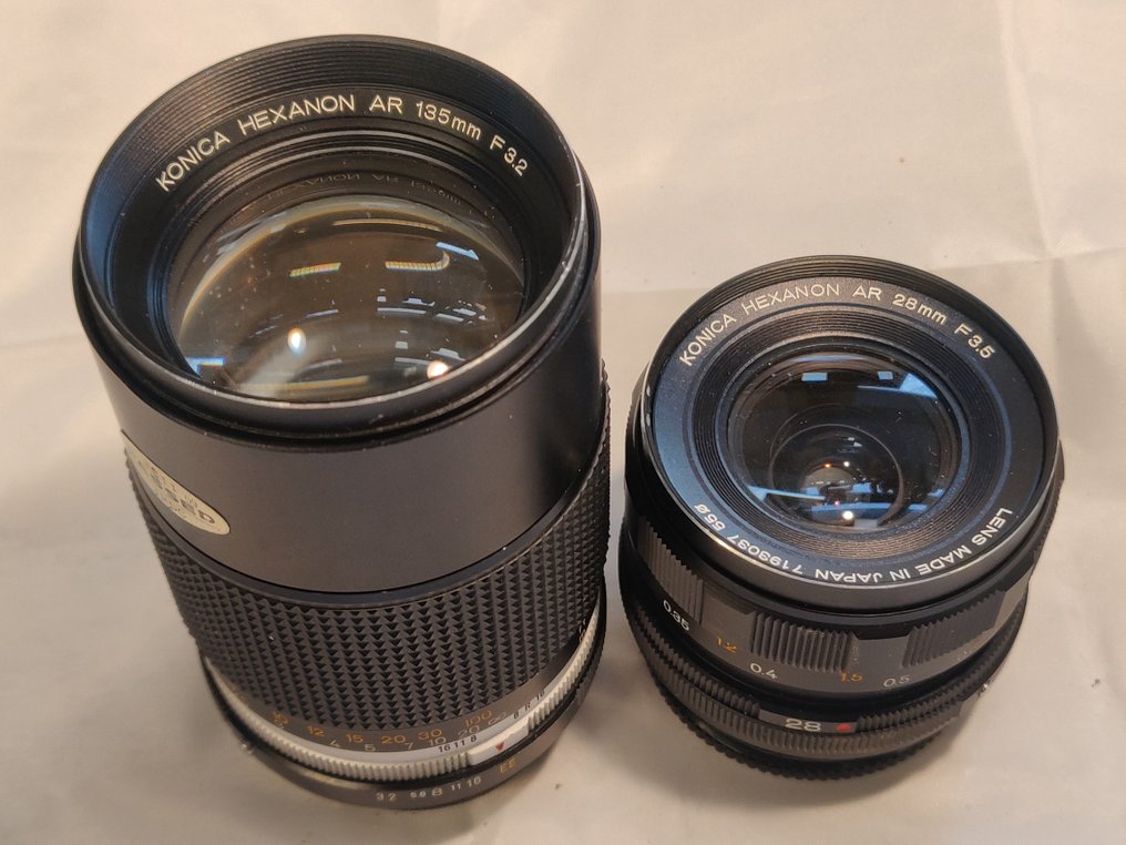 Konica 2x Hexanon AR lenses: 3,5/28mm + 3,2/135mm f/3.2 | Wide angle lens #1.0