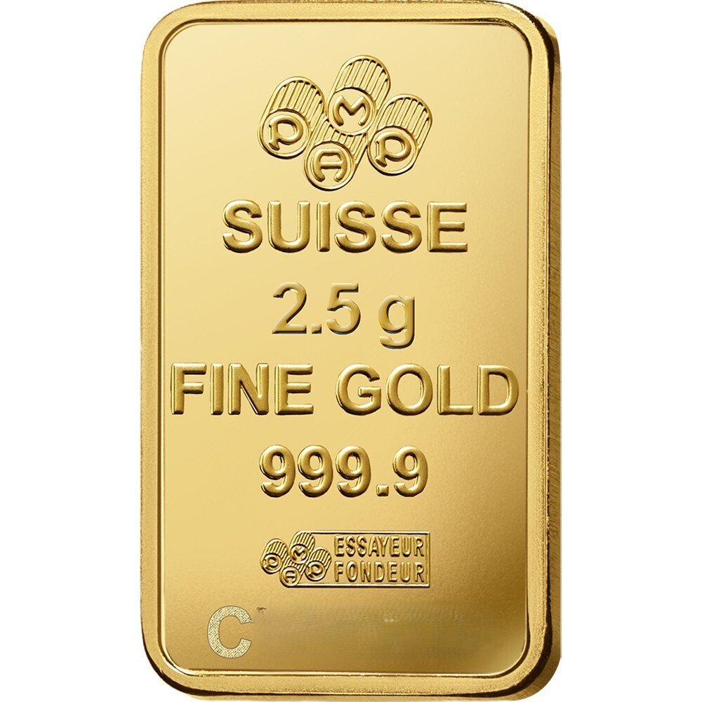 2,5 grams - Gold .999 - PAMP - Sealed & with certificate #3.2