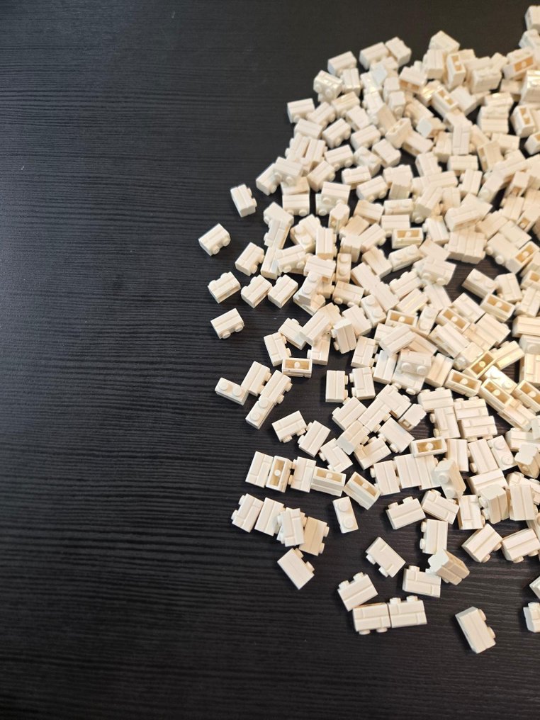 LEGO - 玩具 New Brick Modified 1 x 2 with Masonry Profile White 500pcs #2.1