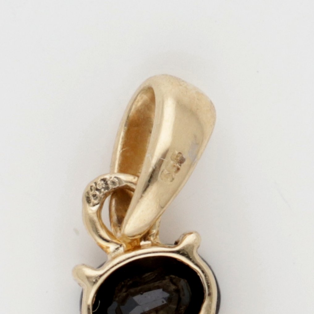 Sans prix de réserve - Pendentif - 14 carats Or jaune Saphir - Diamant #4.3
