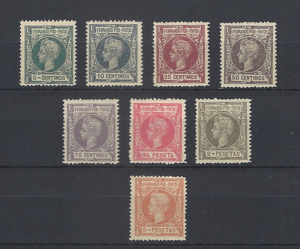 Fernando Poo 1901 - Fernando Poo bien centrée - Edifil nº 110/17 #1.0