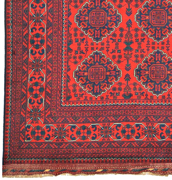 Afghan, Μεγάλο Παραδοσιακό Χειροποίητο Χαλί Υψηλής Ποιότητας «khal Mohammadi» Εκλεπτυσμένο Κόκκινο μαλλί - Χαλί - 336 cm - 246 cm - Αυθεντικό χειροποίητο χαλί #3.2