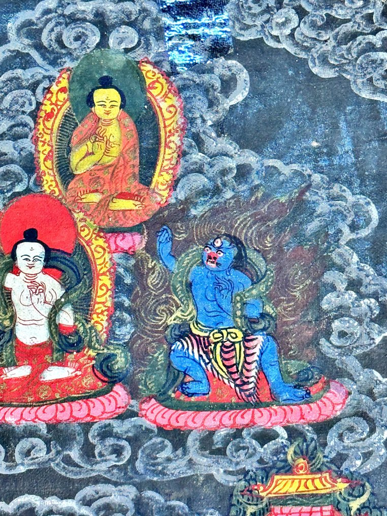 Stora tantriska mandala av Vajradhātu – Vairocana - Bomull - Tibet - Sent 1900-tal #4.3