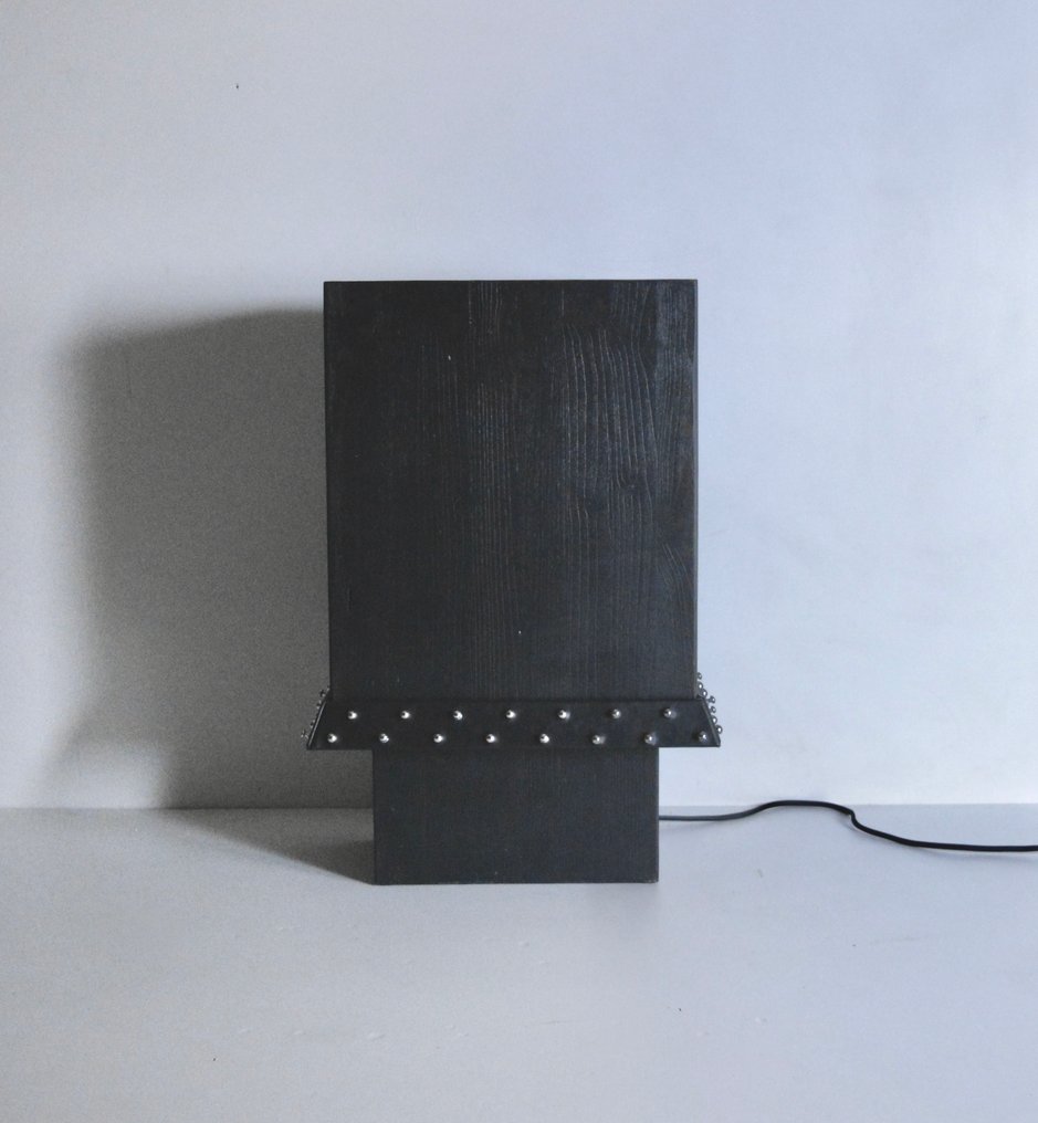 Studio Greca - 台灯 - Ettore TL，现代主义颂歌 - 木, 金属, 皮革 - 限量25件 #1.0