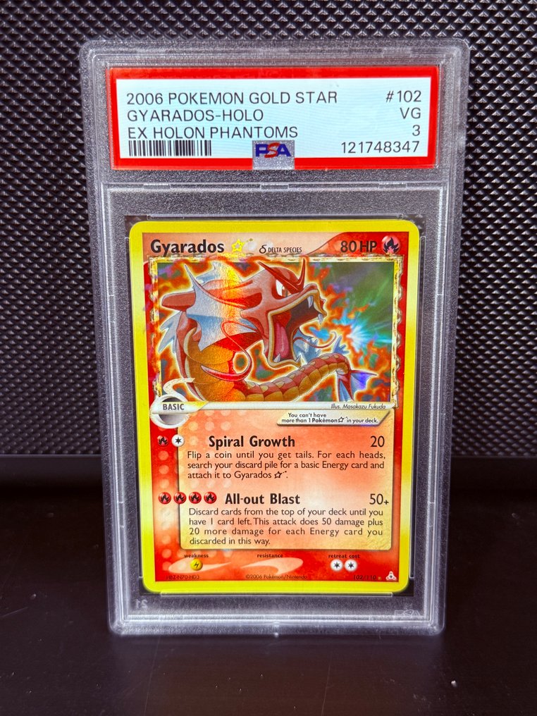 Pokémon - 1 Graded card - Gyarados #102 Foil - PSA 3 - EX #1.0