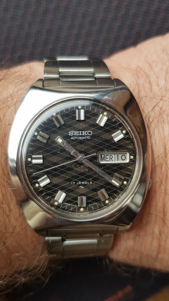 Seiko - Automatic 7009-8009 "Argyle" vintage watch - 没有保留价 - 中性 - 1975 #1.0