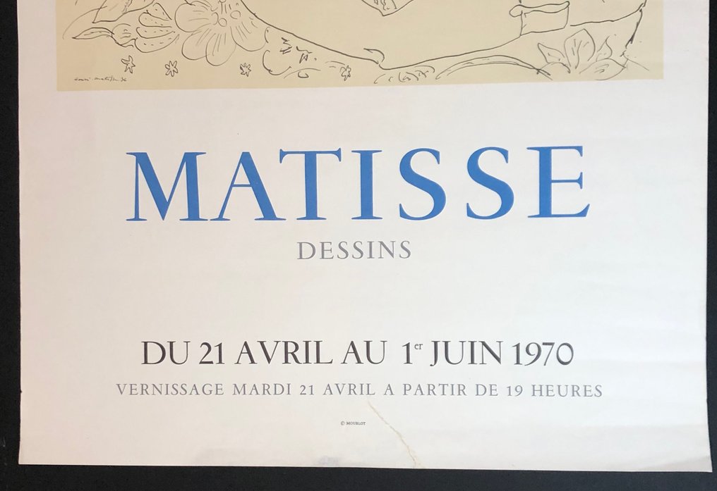 Henry Matisse (1869-1954) - Matisse Dessins / EXPOSITION DINA VIERNY Paris (1970) / Litho MOURLOT #4.3