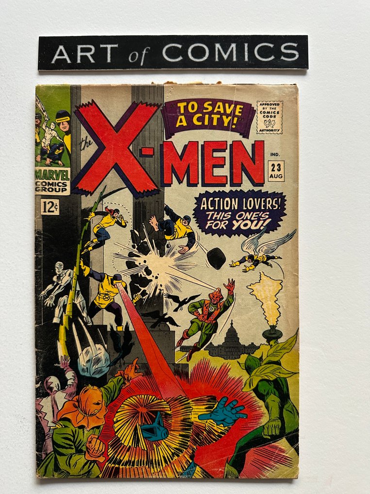X-Men #23 - Count Nefaria, Eel, Unicorn, Porcupine, Scarecrow Appearance - 1 Comic - EO - 1966 #1.0