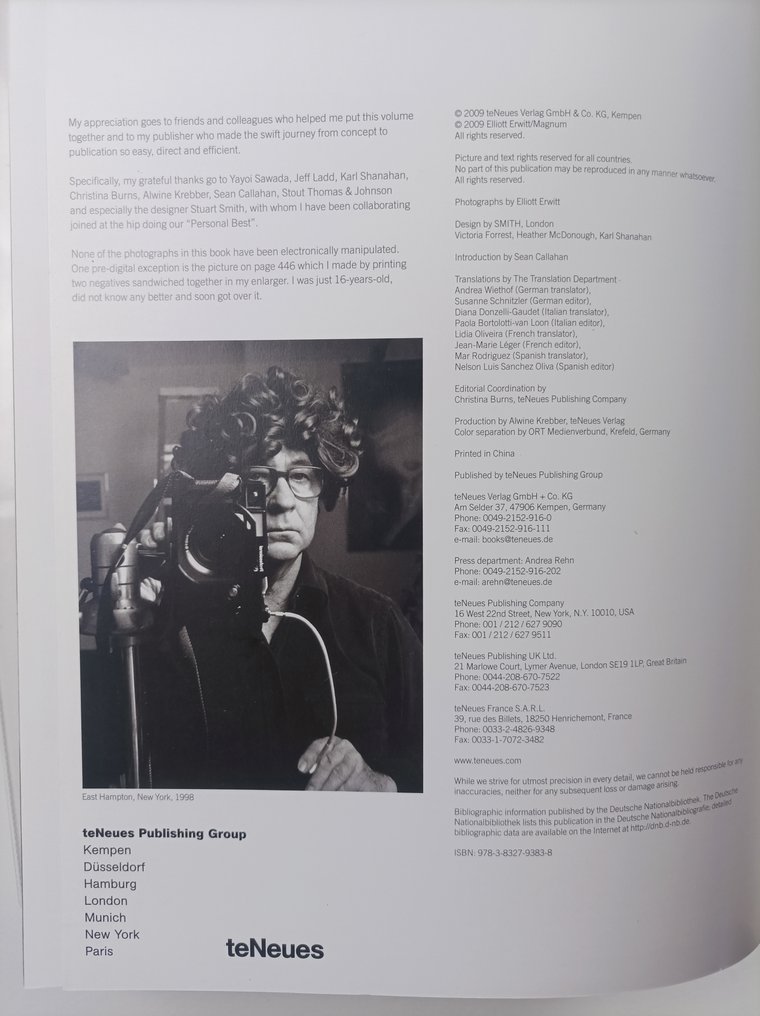 Elliott Erwitt - Personal Best - 2009 #3.2