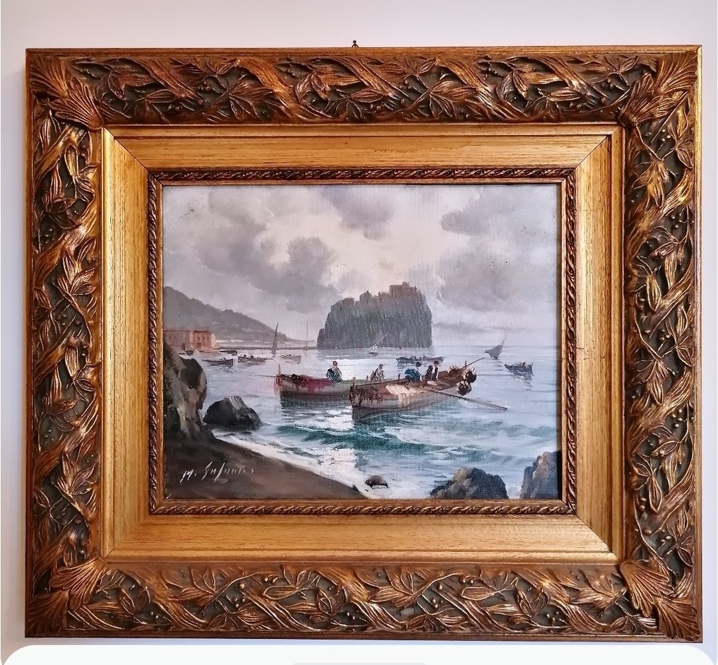 M. Galanti (XX) - Marina con barche #1.0