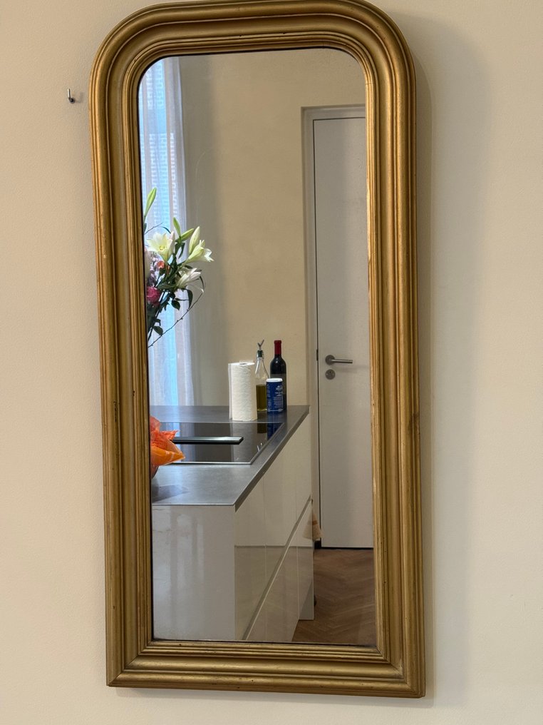 墙面镜子- 路易·菲利普风格，边角圆润  - 木 #1.0