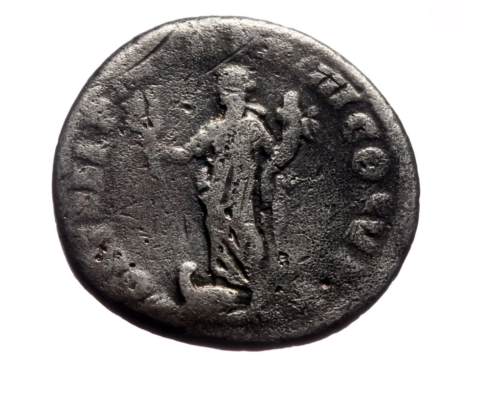 Impero romano. Commodus (AD 177-192). Denarius Standing Liberalitas  (Senza prezzo di riserva) #1.0