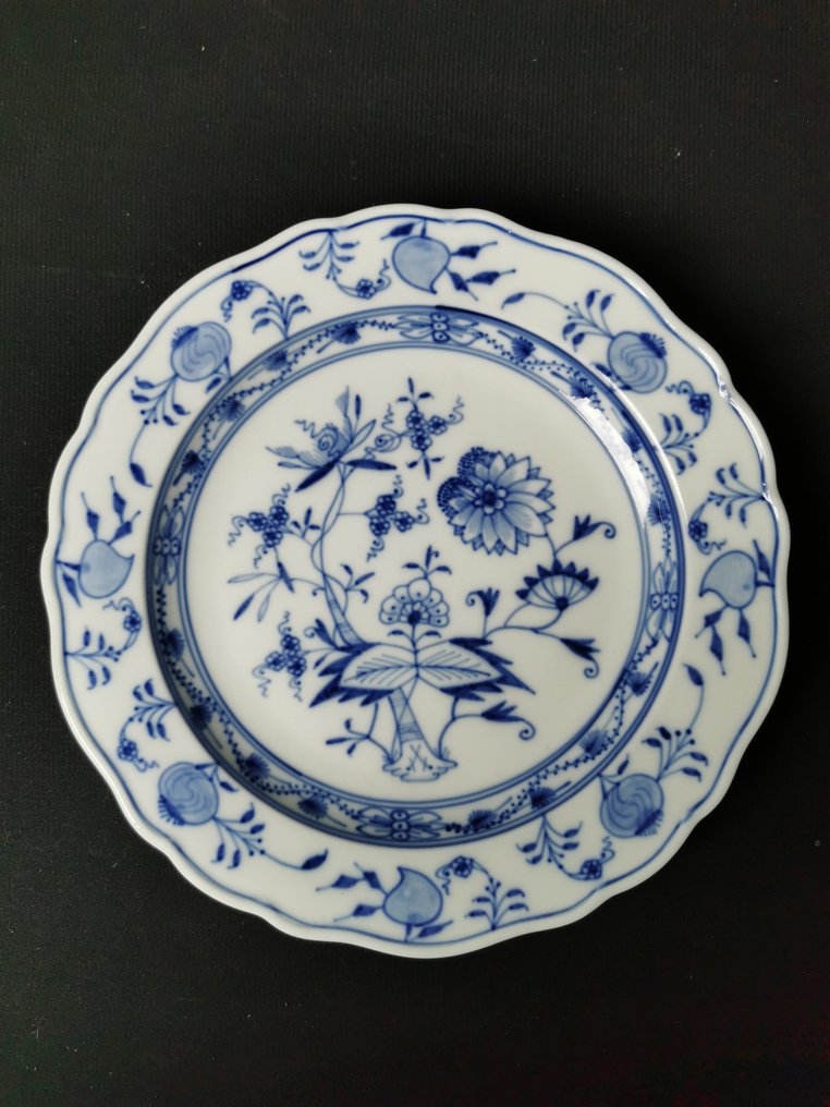 Meissen - Cipolla blu - 6 Piatti - D.22cm - 1.Wahl - Dessert service (6) - Porcelain #2.1