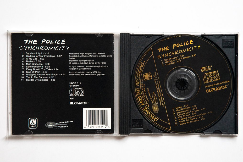 Police - Rare 24k Gold Synchronicity ultradisc - CD - 1989 #3.2