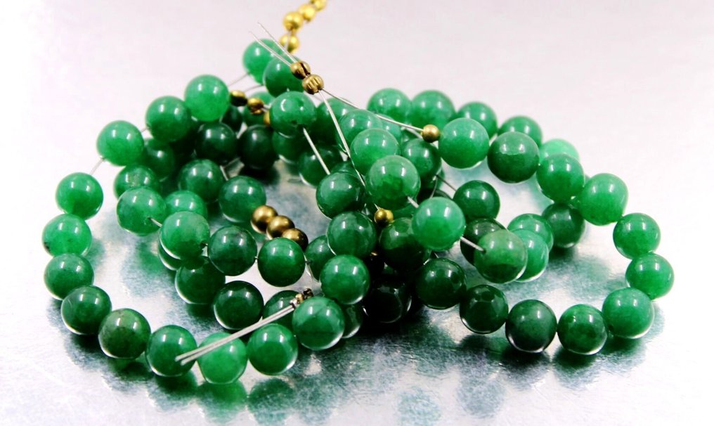 84 πραγματικά όμορφα χειροποίητα στρογγυλά beads από σμαράγδι - 635 Cts. Κοσμήματα- 73 g #4.3