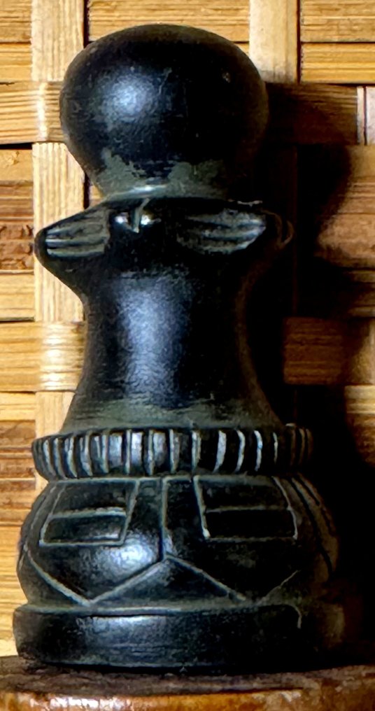 Twee schaakset en schaakbord-opbergdoos - 国际象棋套装 - 木材，瓷器，聚酯树脂 #3.2