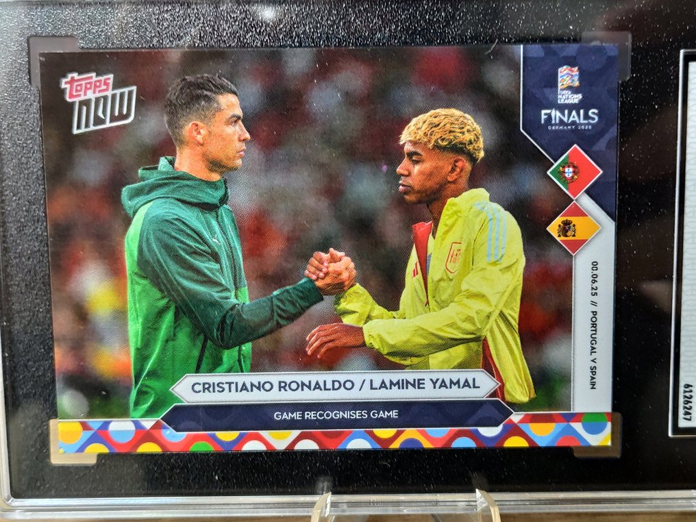 Topps Now Nations League - Cristiano Ronaldo & Lamine Yamal - SGC 10 Graded card #2.1