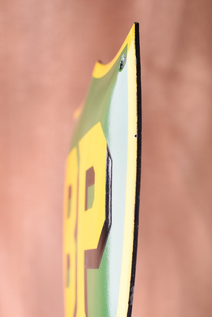 BP emblem; enamel sign; rare auction with this design; handmade! - Sign - Enamel #3.2