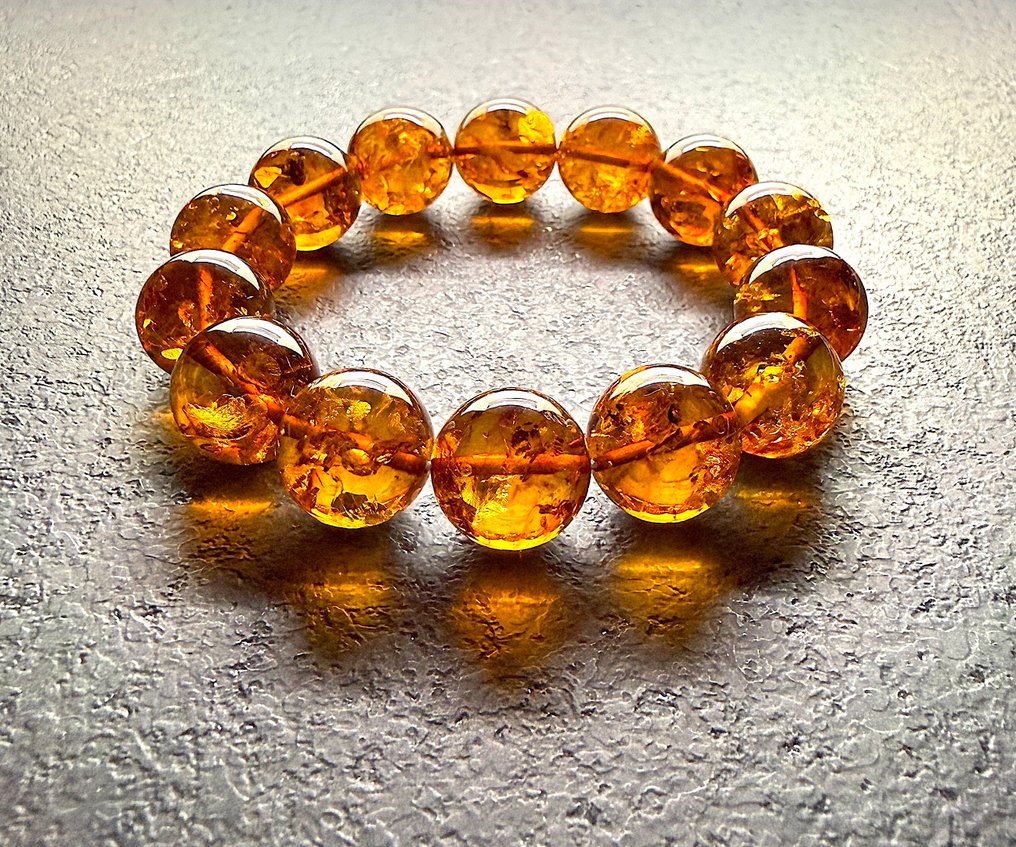 Ranneke meripihkan helmet 16 mm 32,5 g - Meripihka - Baltic amber - succinite #1.0