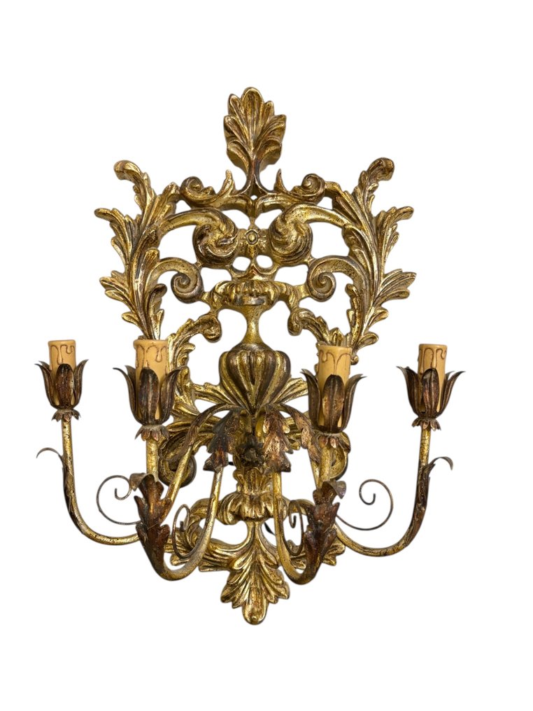 Vägglampett - Trä - 66 cm #1.0