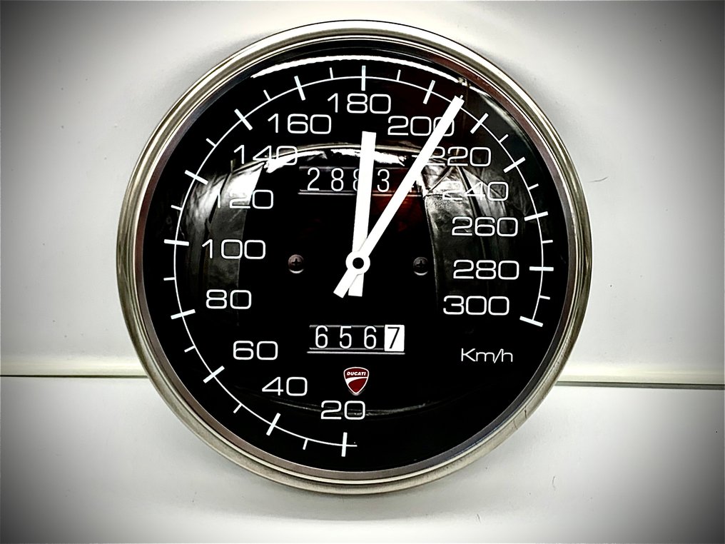 杜卡迪 916 – 速度表风格壁钟 – 手工摩托车艺术 – 由LukanowskyArt创作 -  老式 金属, 玻璃, 塑料 - 2010-2020年 - Ducati 916挂钟 #1.0