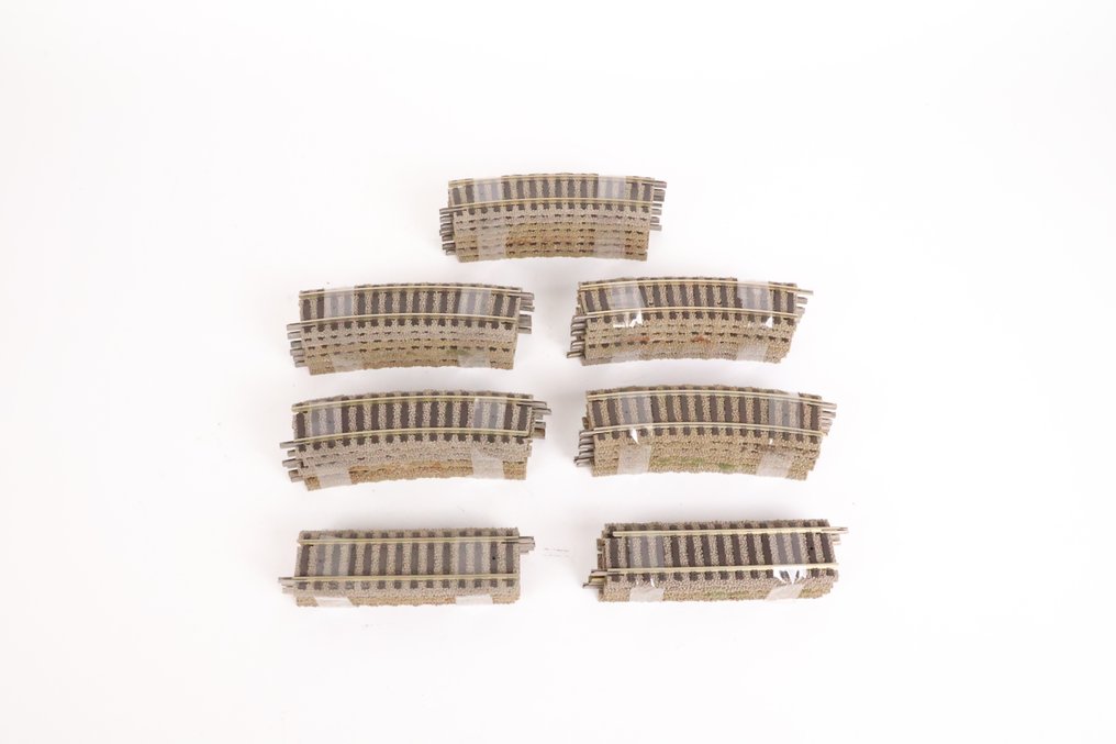 Fleischmann H0 - 6101/02/22 - Machetă tren cu șine (39) - Piese de șine profilate drepte și curbate #1.0