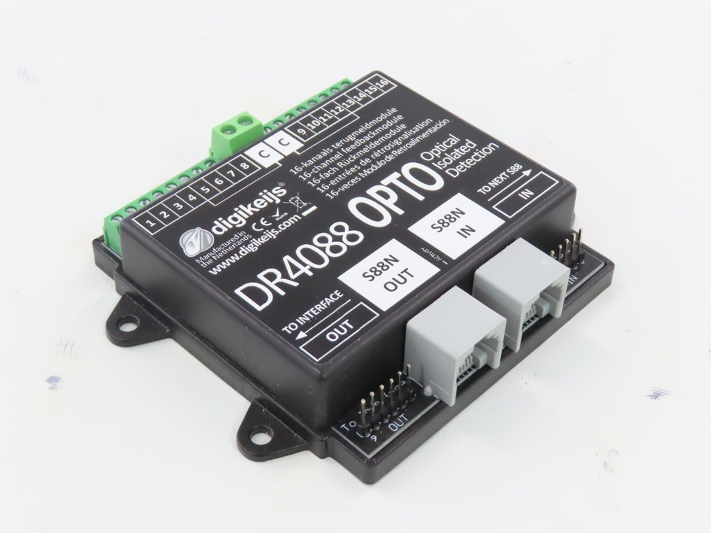 Digikeijs 0, H0, N - DR4088LN OPTO/DR4088 OPTO - Unité de commande numérique (2) - 2x 16-canaux s88N module de retour OPTO #3.2