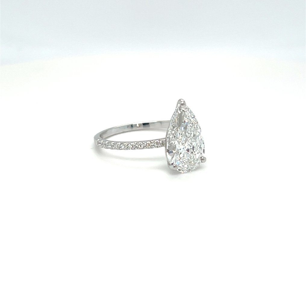 没有保留价 - 戒指 - 14K包金 白金 -  2.24ct. tw. 钻石 (实验室培育) - 钻石 #2.1