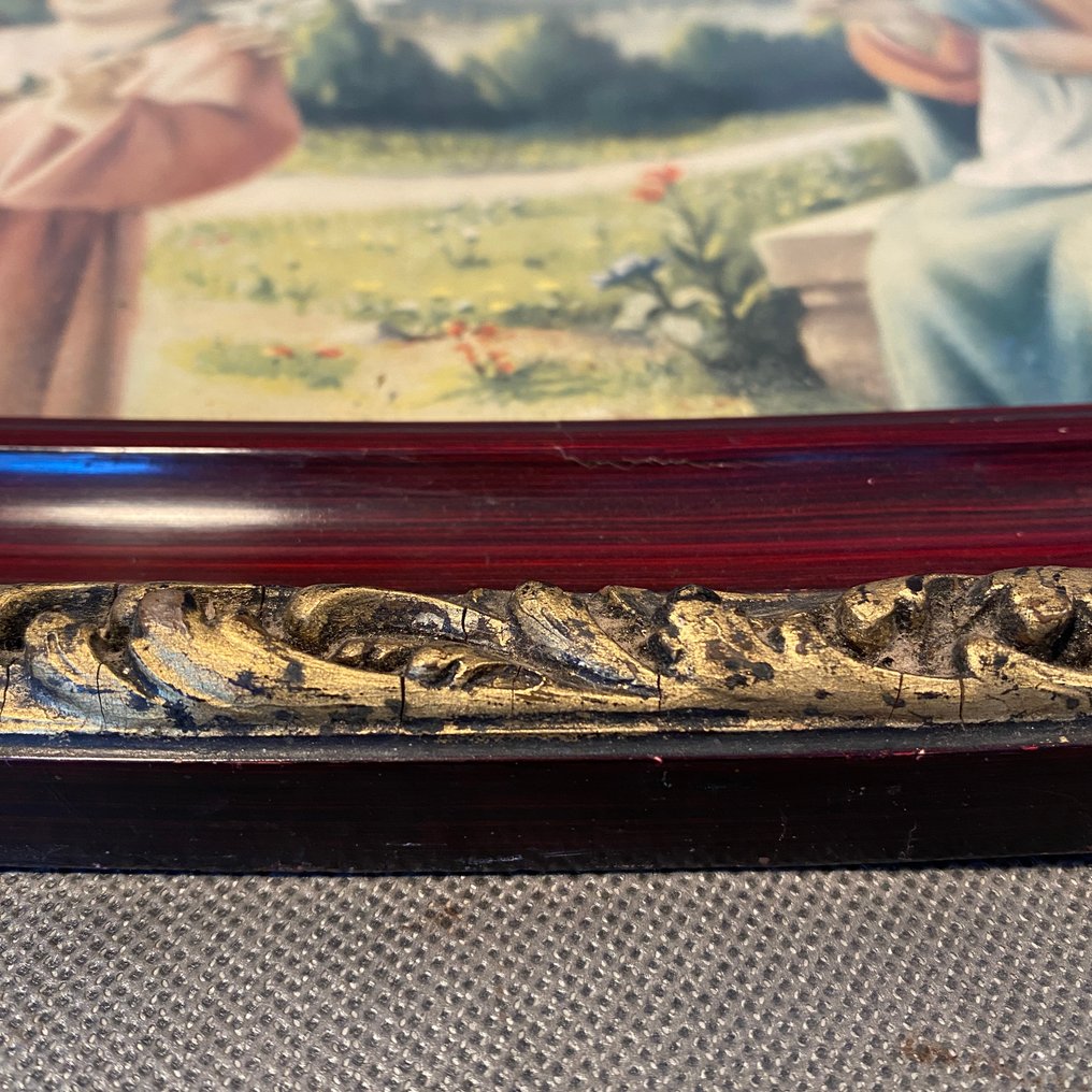 Κορνίζα  - Ξύλο, Γυαλί - Πλαίσιο με θρησκευτική εκτύπωση - Αγία Οικογένεια - 83 μ. #4.3