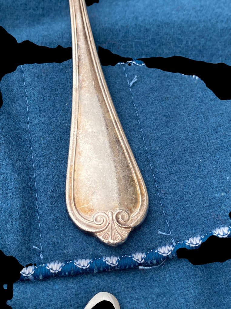 Broggi Milano - Σετ μαχαιροπίρουνων για 12 (58) - Επάργυρο - Κομψό, σπάνιο. #4.3