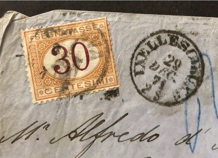 比利時 1870/1871 - 比利时 20+10 分 1871 年 布鲁塞尔征收 30 分 意大利 热那亚 稀有 #2.1