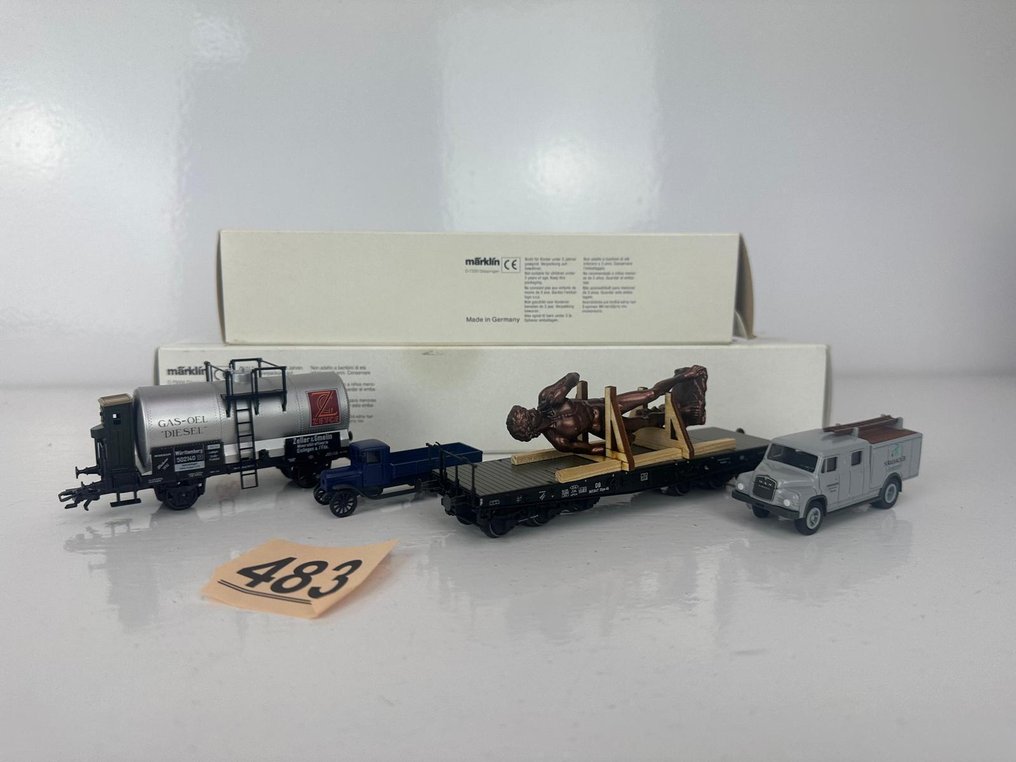 Märklin H0 - 48007/1992 - Machetă tren transport marfă (2) - vagoane de muzeu #1.0